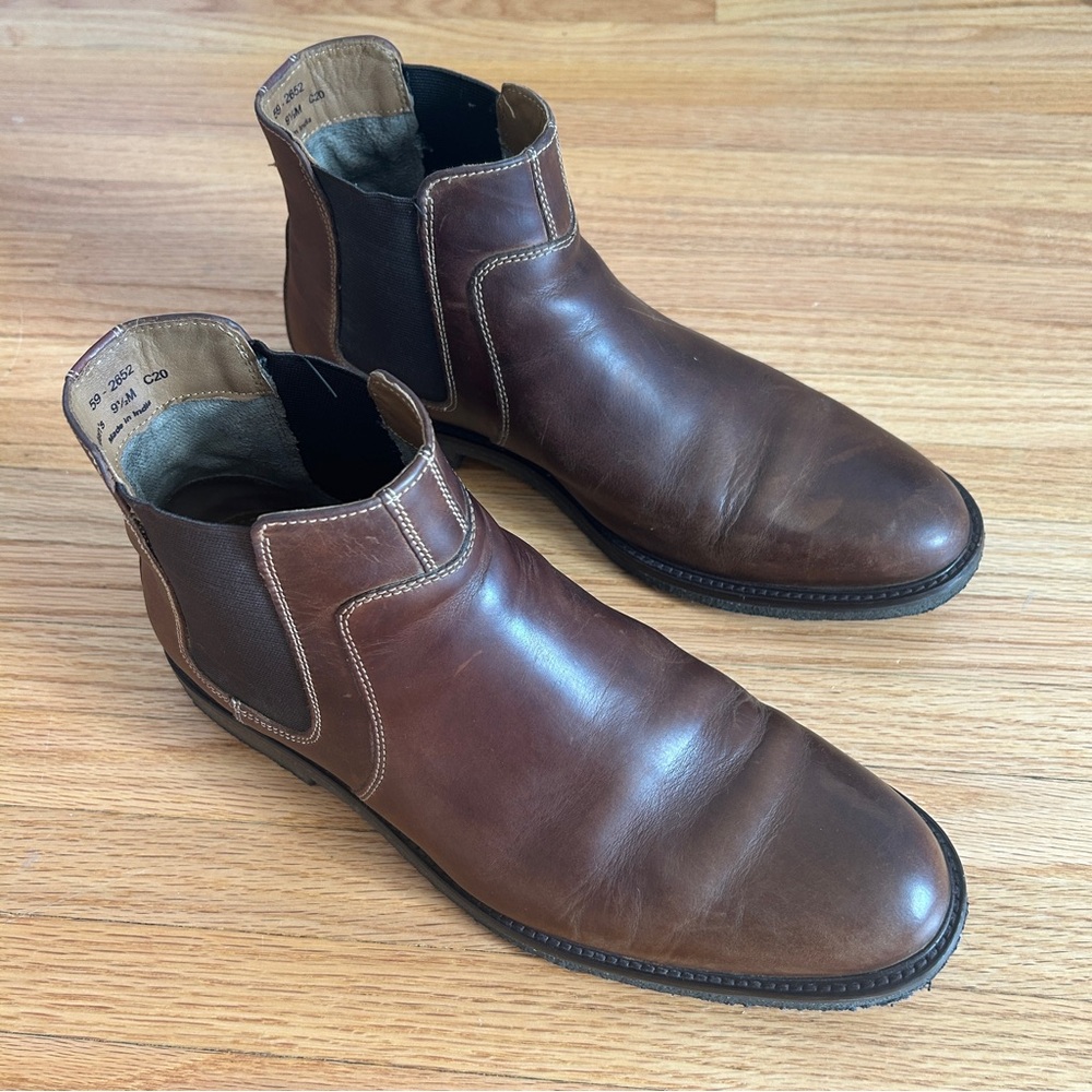 Johnston & Murphy Leather Chelsea Boots Men’s Sz 9.5